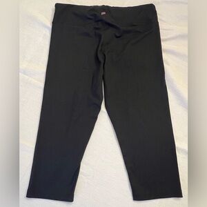 Zobha XL Black High Rise Drawstring-Performance Leggings